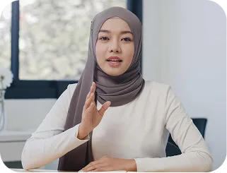 Teacher teaching Quran